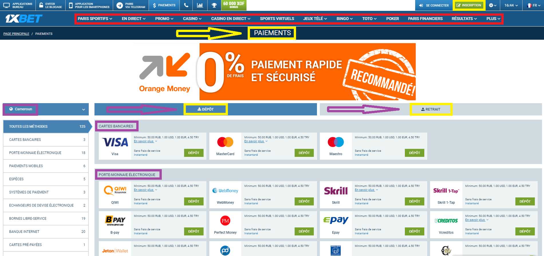 Les 1xBet bonus advance Bet et assurance paris 100%